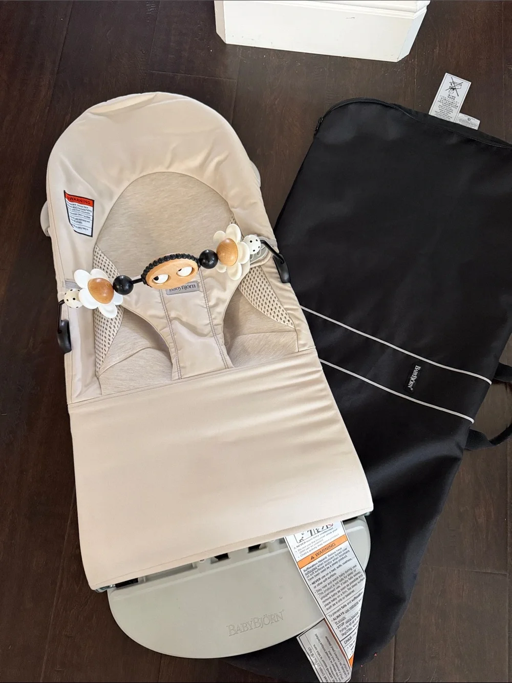 Bouncer Bliss and Toy Bar Bundle with travel case